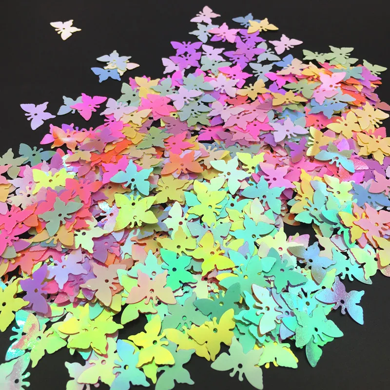 

20 г смешанные цвета 18 мм блестка бабочка центральное отверстие для шитья ПВХ DIY Швейные материалы свободные блестки