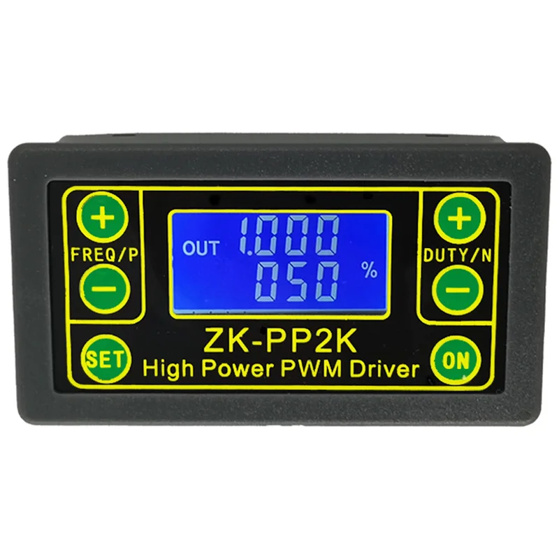 

Promotion! ZK-PP2K PWM DC 3.3-30V 12V 24V Motor Speed Controller Regulator 8A 150W Adjustable LED Dimmer Pulse Frequency Duty Ra