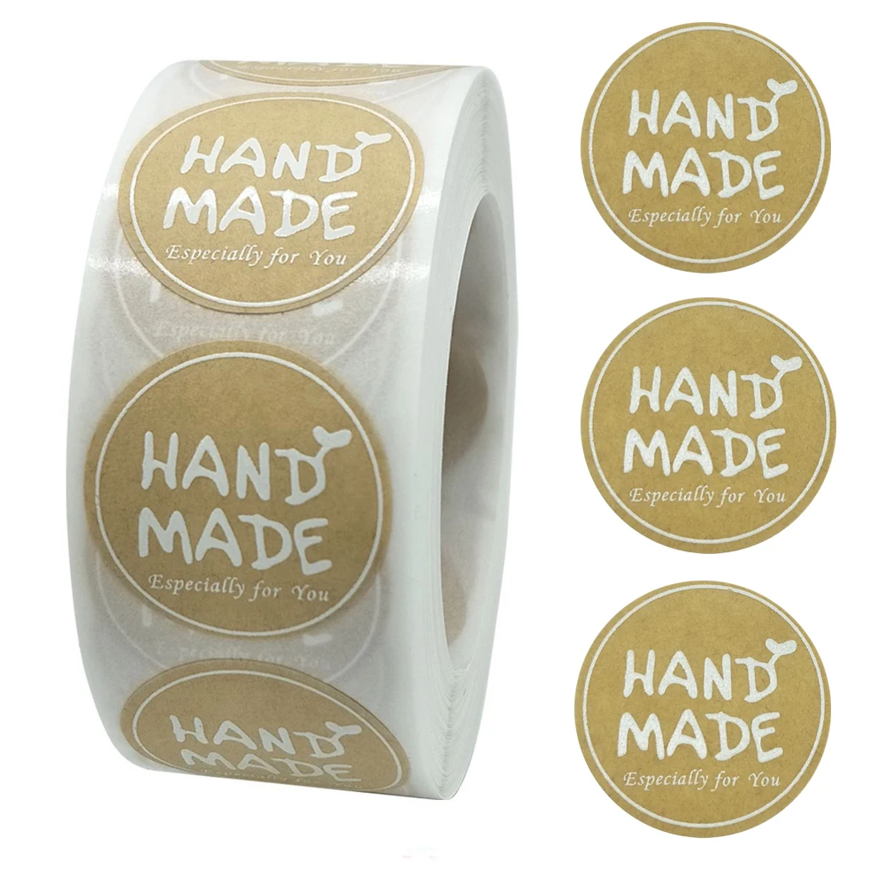 

500 шт./рулон 1 дюйм, ручная работа, специально для Вас подарок ручной работы на клею, Бумага День рождения сувенирные этикетки