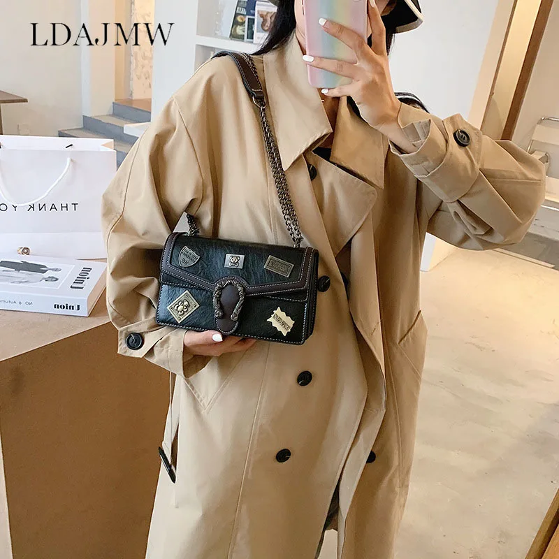 

New Fashion Leather Women's One-shoulder Messenger Bag All-match Crossbody Small Square Bags Handbag Premium Cell Phone Satchel