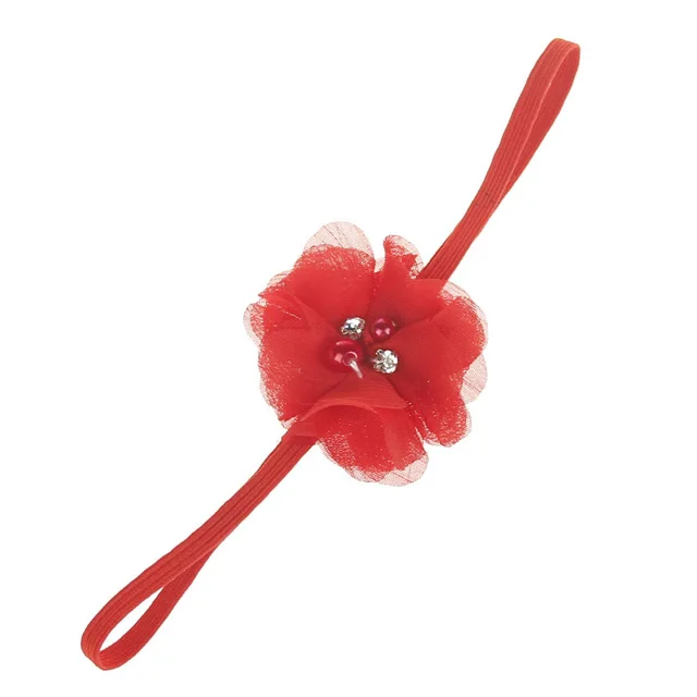 red headband Реквизит для фотосъемки новорожденных, аксессуары для маленьких девочек, белые крылья Ангела из перьев, перо для новорожденных, реквизит для фотосессии, Fotografia - Цвет: red headband