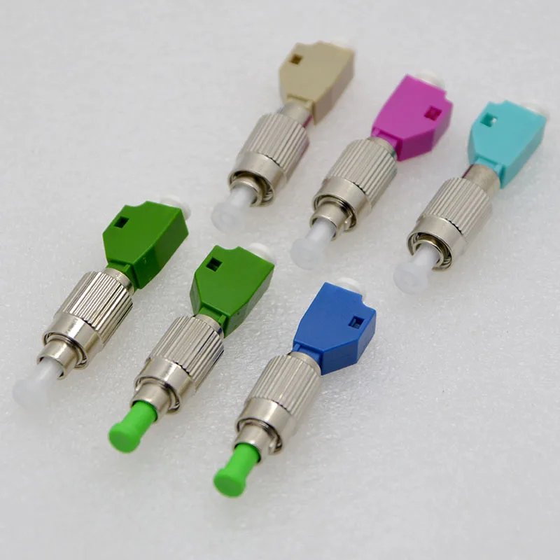 10 шт. Новый оптоволоконный разъем FC мужской LC Женский одномодовый адаптер для измерения мощности Бесплатная