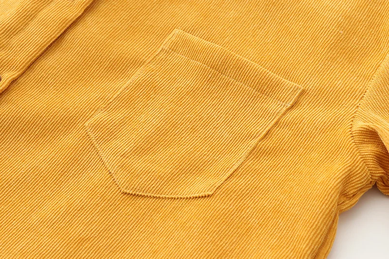 

2021 Autumn New Women's Korean Version of Loose Corduroy Ladies Shirt Bottoming Shirt Casual Solid Color Top Girl Summer S-XL