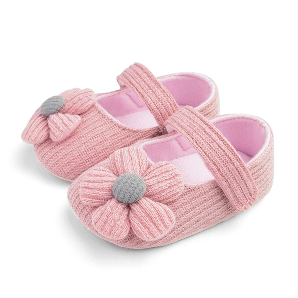 

Baby First Walkers Shoes 0-18M Newborn Baby Girls Boys Crib Shoes Cotton Flowers Hook Soft Cork Baby Shoes 10 Colors