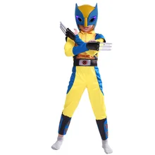 Movie Endgame Wolverines Costume Kids Boys X-Men Superhero Cosplay Party Fancy Dress Children Birthday Super hero Adult Man male