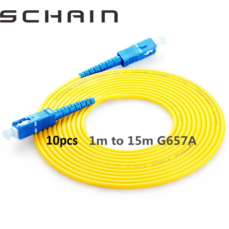 Патч-корд SC UPC, оптический патч-корд SC 2,0 мм PVC G657A, волоконно-оптический кабель Simplex SM FTTH SC UPC, соединитель от AliExpress WW