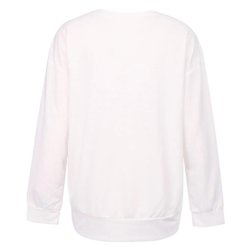 

NEED Women Fashion Long Sleeve Oversized Casual Set Head Colourful Letter Print Front Pocket Loose Pullover Tops