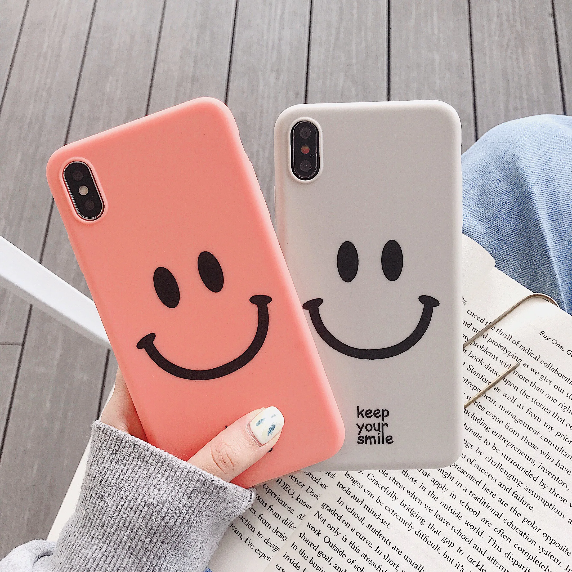 Чехол со смайликами s для funda iPhone 8 7 6S Plus XS чехол силиконовый мягкий на заднюю