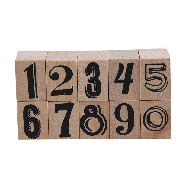Vintage Date Stamp Set Bullet Journals Supplies Wood Stamps Basic Function Number Monthly Planner Stamps Stationery