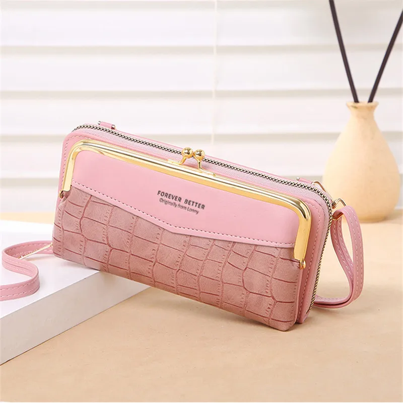 

Женский клатч, вместительная сумка через плечо, модная женская шикарная сумка из искусственной кожи с крокодиловым узором, кошелек для мело...