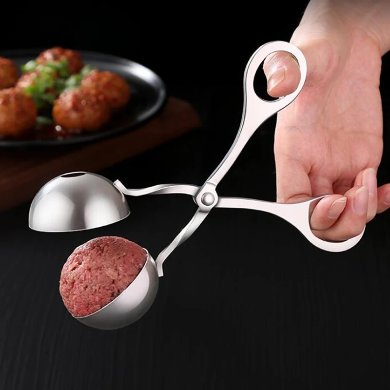 Кухня Meatball чайник из нержавеющей стали Фаршированная Фрикаделька клип DIY мясо рыбы аппарат для лепки рисовых шариков плесень
