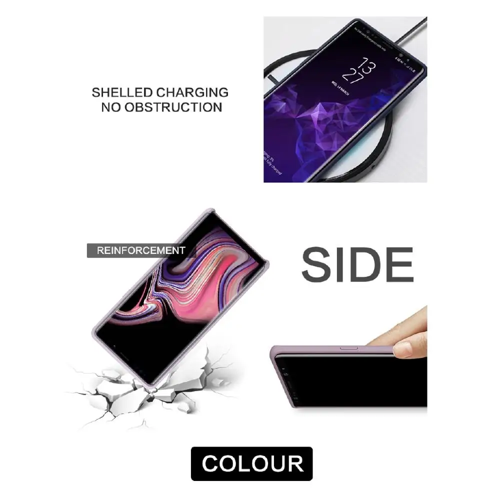 Оригинальный оригинальный силиконовый чехол для Samsung Galaxy Note 9 N960