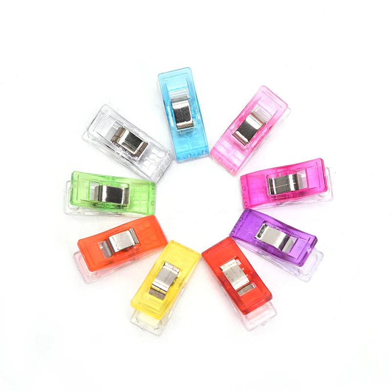

20Pcs/lot Colorful Multicolor Crafting Crocheting Knitting Safety Clip Sewing Tool Accessory Clips Plastic Clip DIY Crafts