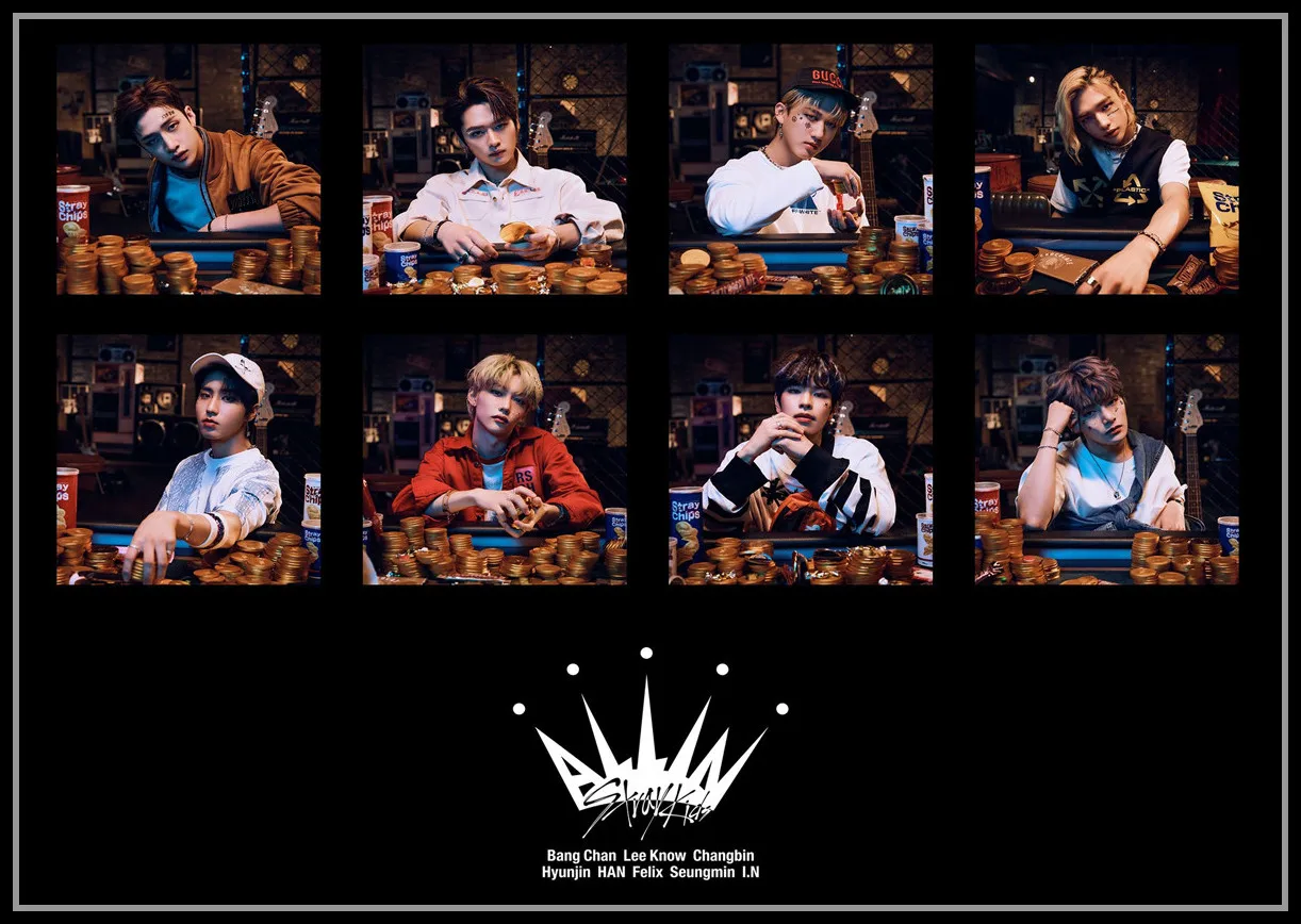 Картина на холсте Kpop бродячие Детские постеры и принты для живой жизни задняя