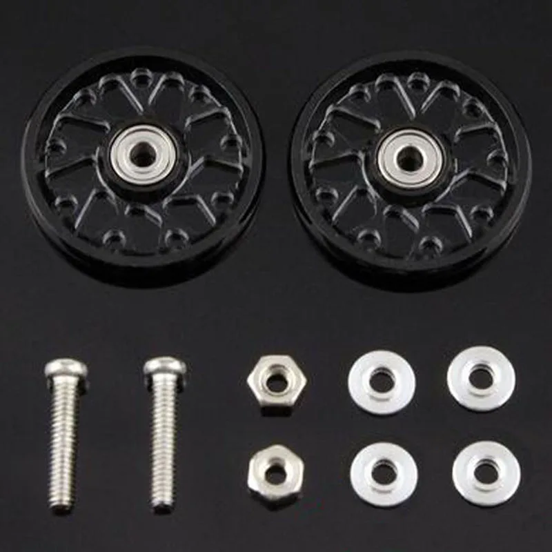2 пары 19mmguide ролик алюминиевый сплав легкий вес запасные части для DIY Tamiya Mini 4WD