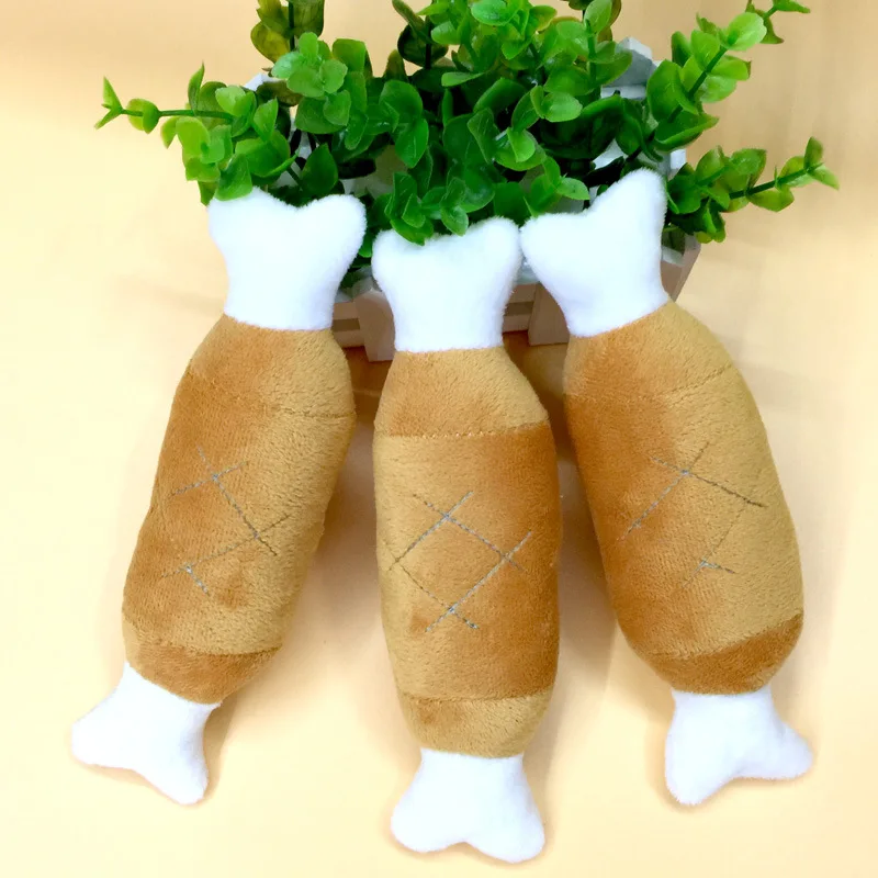 2 шт игрушки для собак плюшевые кости куриные ноги моляры вокальная игрушка