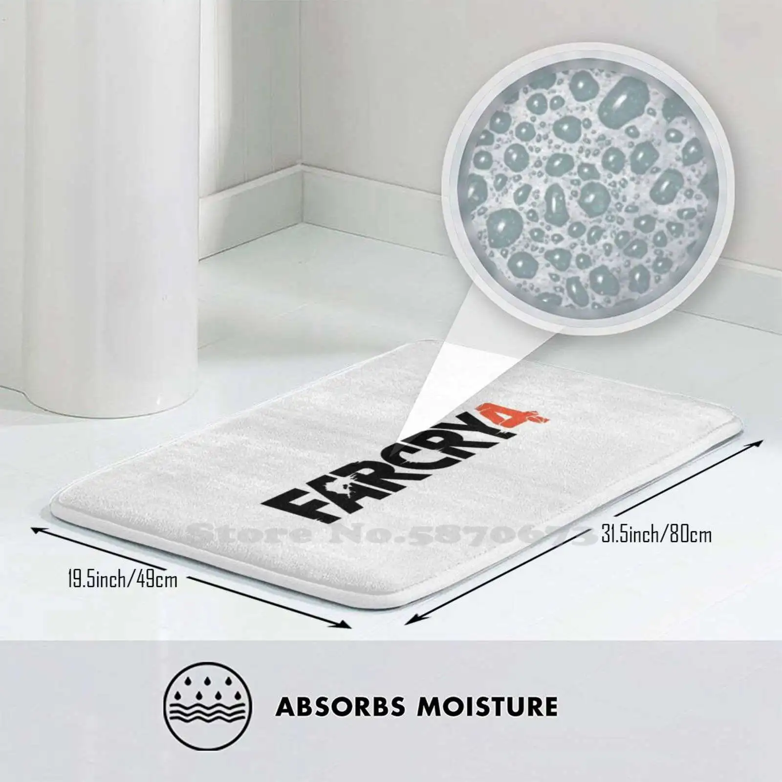 Мягкий коврик с логотипом Far Cry 4 домашний для двери подстилка 2 3 5