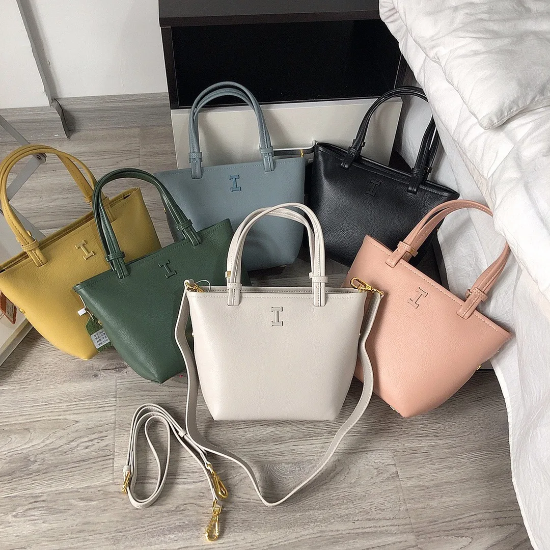 

Women Generous Messenger Bag And Tote Bag Genuine leather 2021 The New Style Stylish Exquisite 6Color 27cm