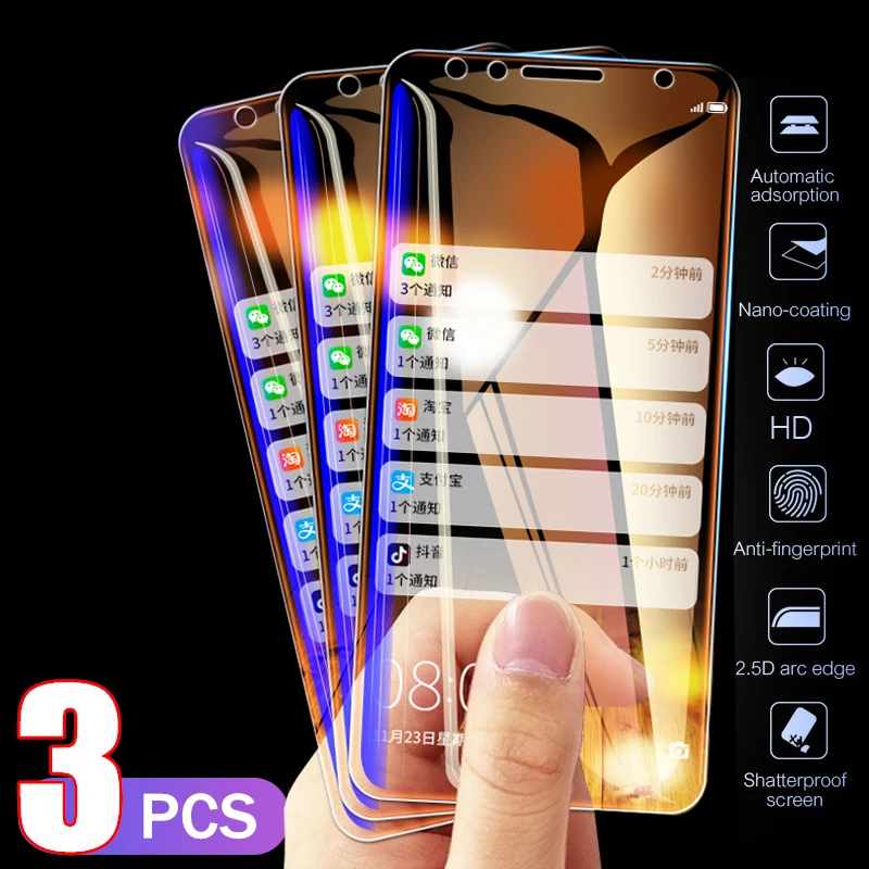 Закаленное стекло с полным покрытием для Xiaomi Mi 9/SE/9T/CC9 Pro/CC9E/Note 10 Защитная пленка
