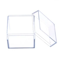 clear acrylic 5 sided jewelry display storage box case square cube props box