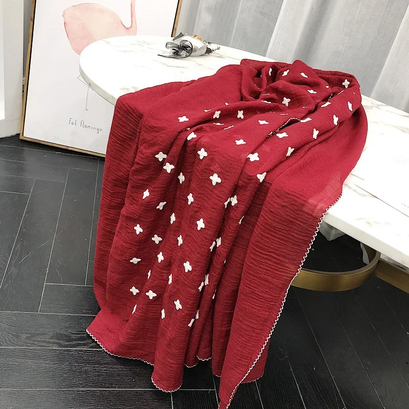 

Scarf High Quality Foulard Bandana Long Lrage Shawls Wrpas Winter Neck Scarves White