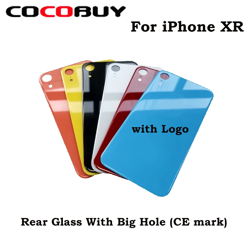 Задняя стеклянная крышка с большим отверстием задняя батарейного отсека для iPhone