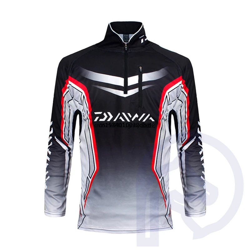 

Brand DAIWA Fishing Clothes Men Long Sleeve Outdoor Fishing Shirts Breathable Quick Dry Anti-UV Fishing Clothing Sports Vest