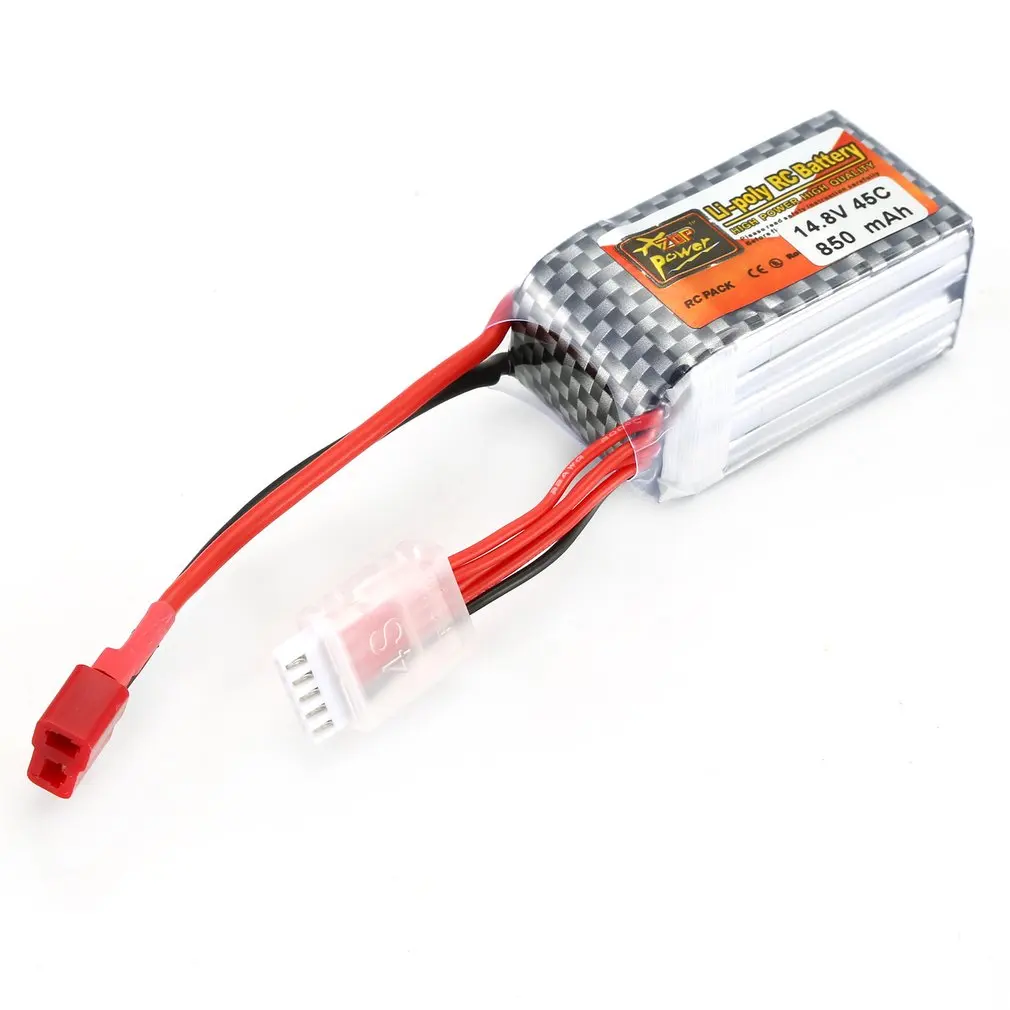 Перезаряжаемая батарея ZOP Power 850 мАч 11 1 В/14 8 в 45C 3S/ 4S T для радиоуправляемых гонок