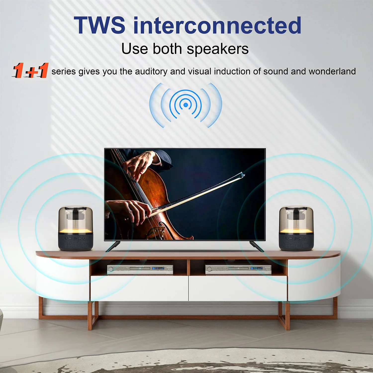Bluetooth-Колонка TWS Портативная Беспроводная колонка с сабвуфером и