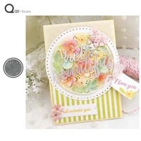 circle flower metal cutting dies for scrapbooking mold cut stencil handmade tools diy card make mould model craft decoration new
