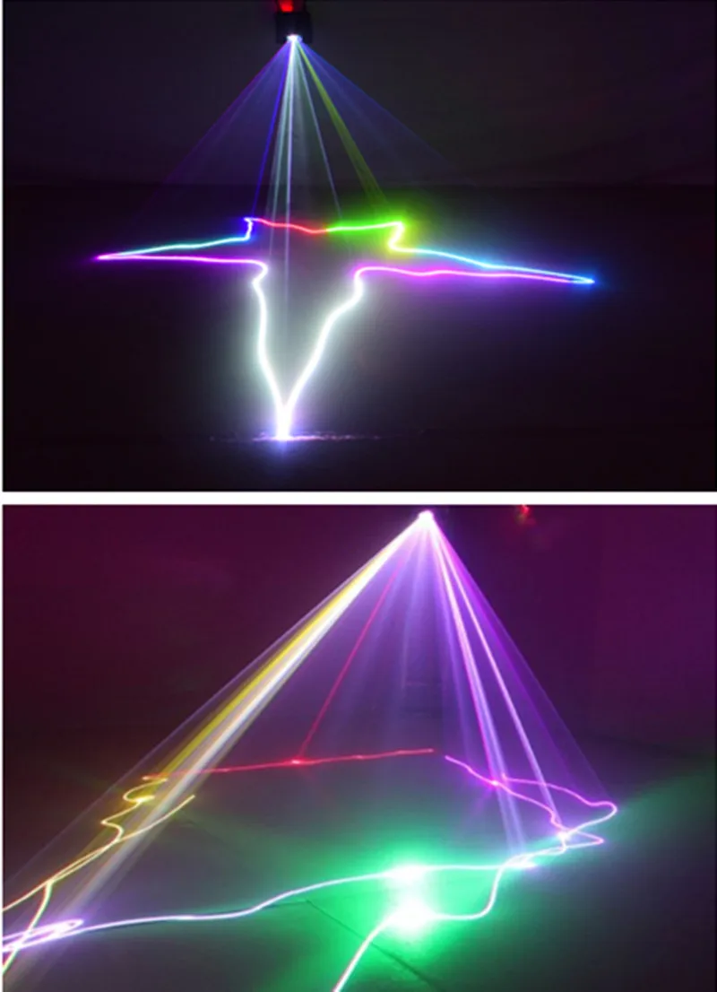 Новые горячие 1 головы DJ лазерный сценический Свет Полноцветный RGB узоры линии сканирования проектор сценический эффект освещение для дискотеки рождественские Вечерние
