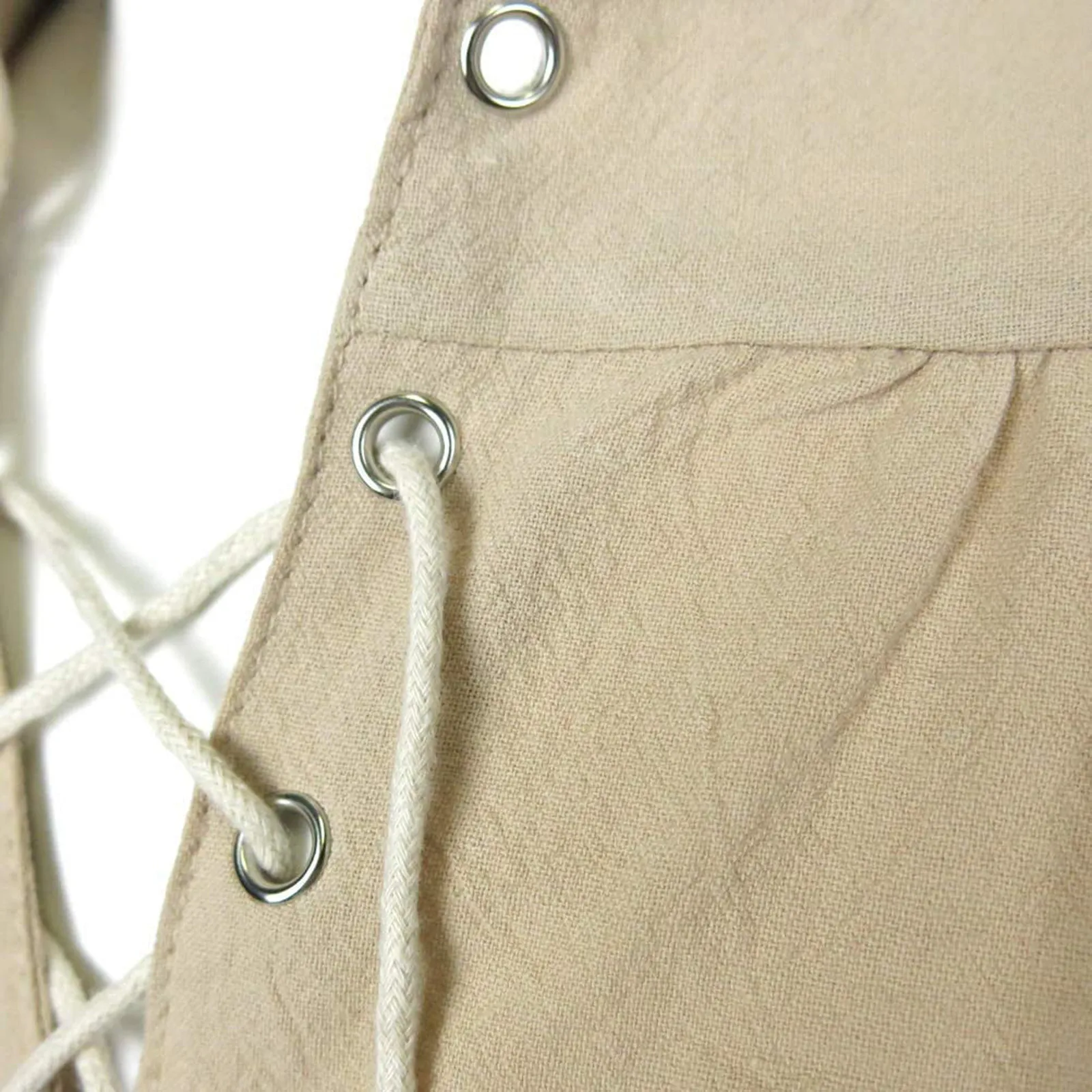 Рубашка Feitong в средневековом стиле блузка с длинными рукавами бандажная белая