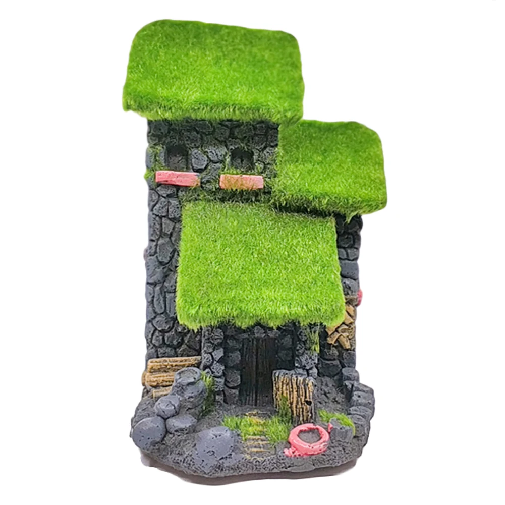 Искусственная смола полые рыбы мостик мост дерево домик прятки пещера