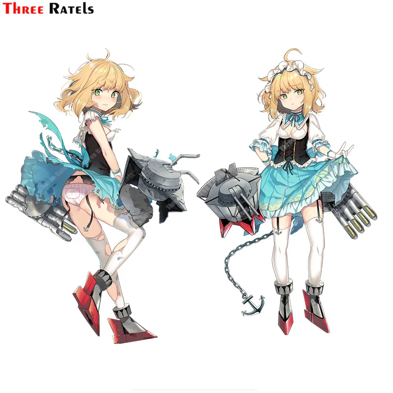 

Three Ratels A670 Savage Blue Oath Anime Sticker For Toyota Camry Automobiles Waterproof Property Decal Decor
