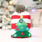 Шапка Вязаная со светодиодной подсветильник кой для детей и взрослых, новогоднее и Рождественское украшение, 2022