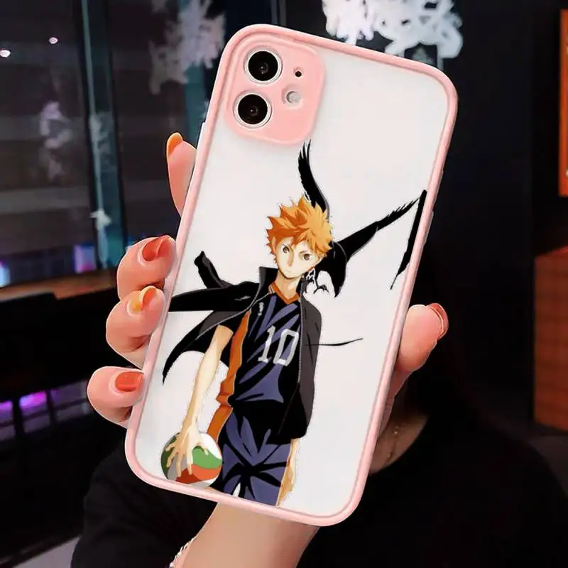

Haikyuu Phone Case Matte For iPhone 12 Mini 11 Pro XR XS Max 7 8 Plus X Hard PC Back Cover
