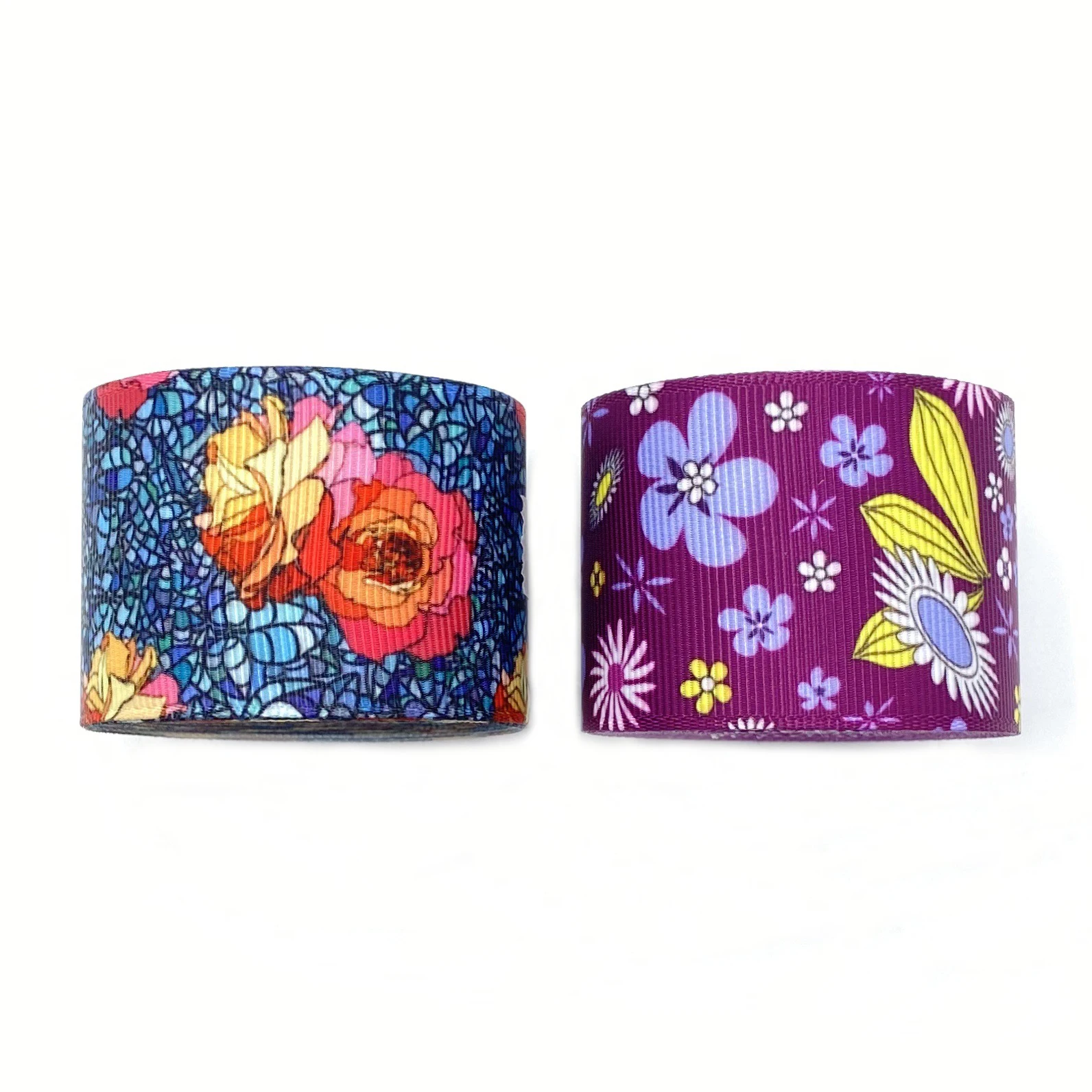 38 мм цветная лента для волос с принтом в виде цветка платья ручной работы