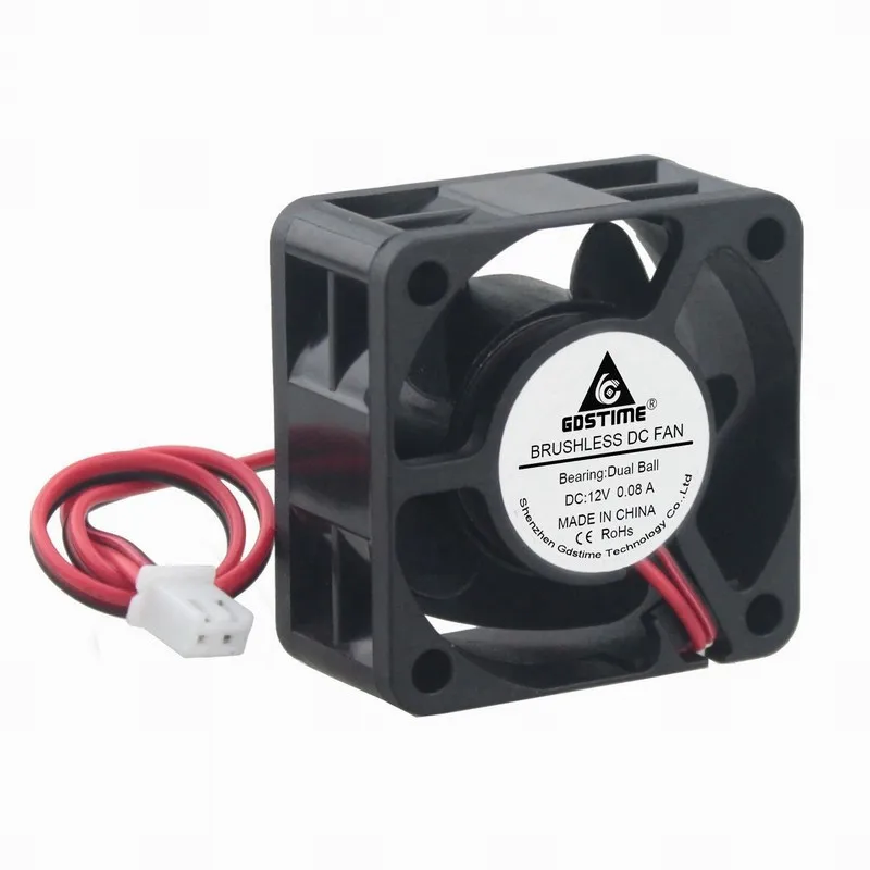 5 шт./партия бесщеточный вентилятор для охлаждения компьютера 12 В 2 контакта 4 см 40