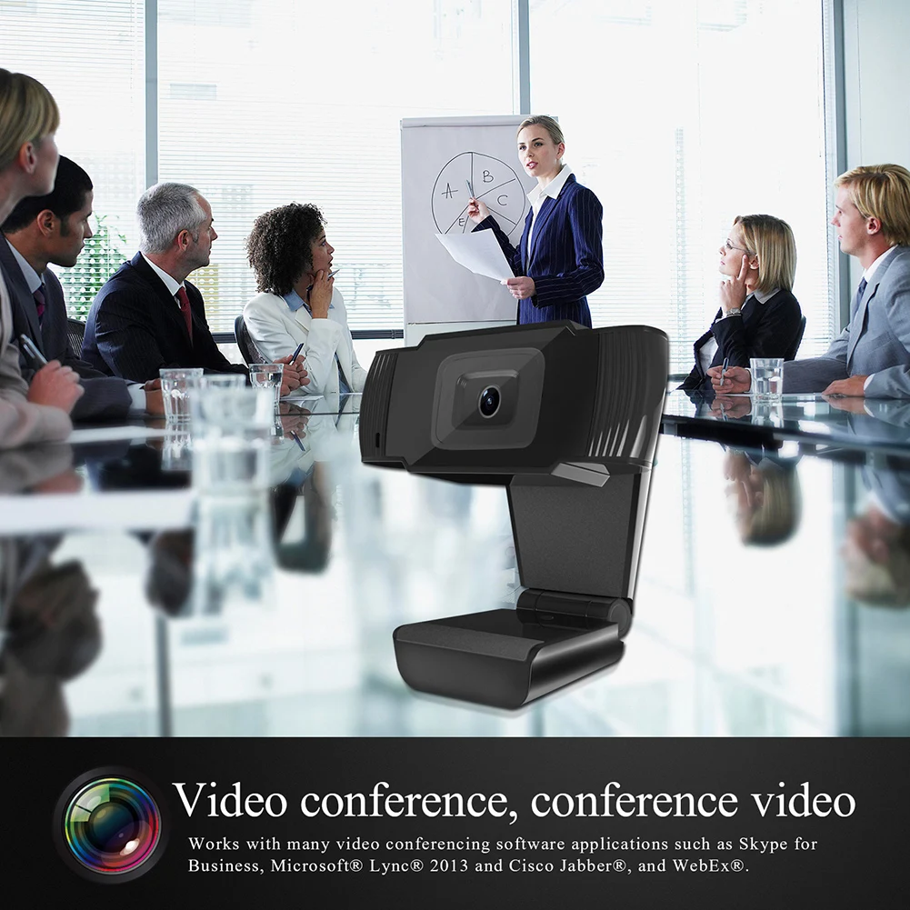 

Full HD 1080P Webcam 5 Megapixel Auto Focusing Web Cam USB Computer Web Camera Built-in Microphone for Video Call Game