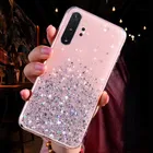 Девушка чехол со стразами и блестками для HONOR 30 30i 10 10i 20 Lite Pro Honor 8A 8S 8C 8X Bling Star Прозрачный чехол для телефона