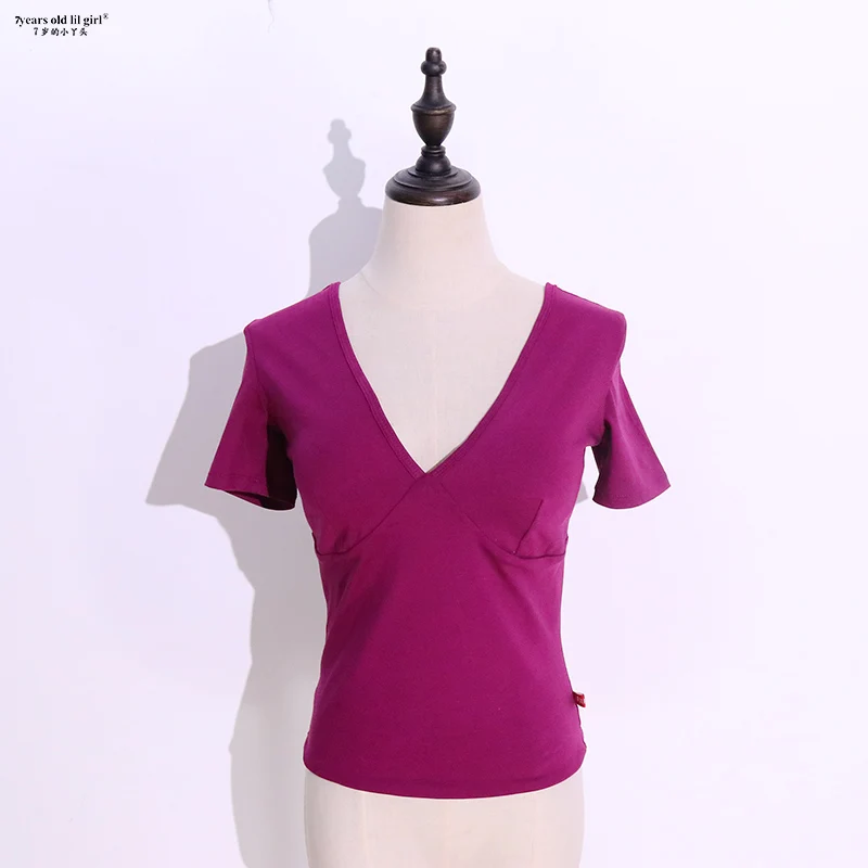 Женский тренировочный топ для танца живота из эластичного хлопка