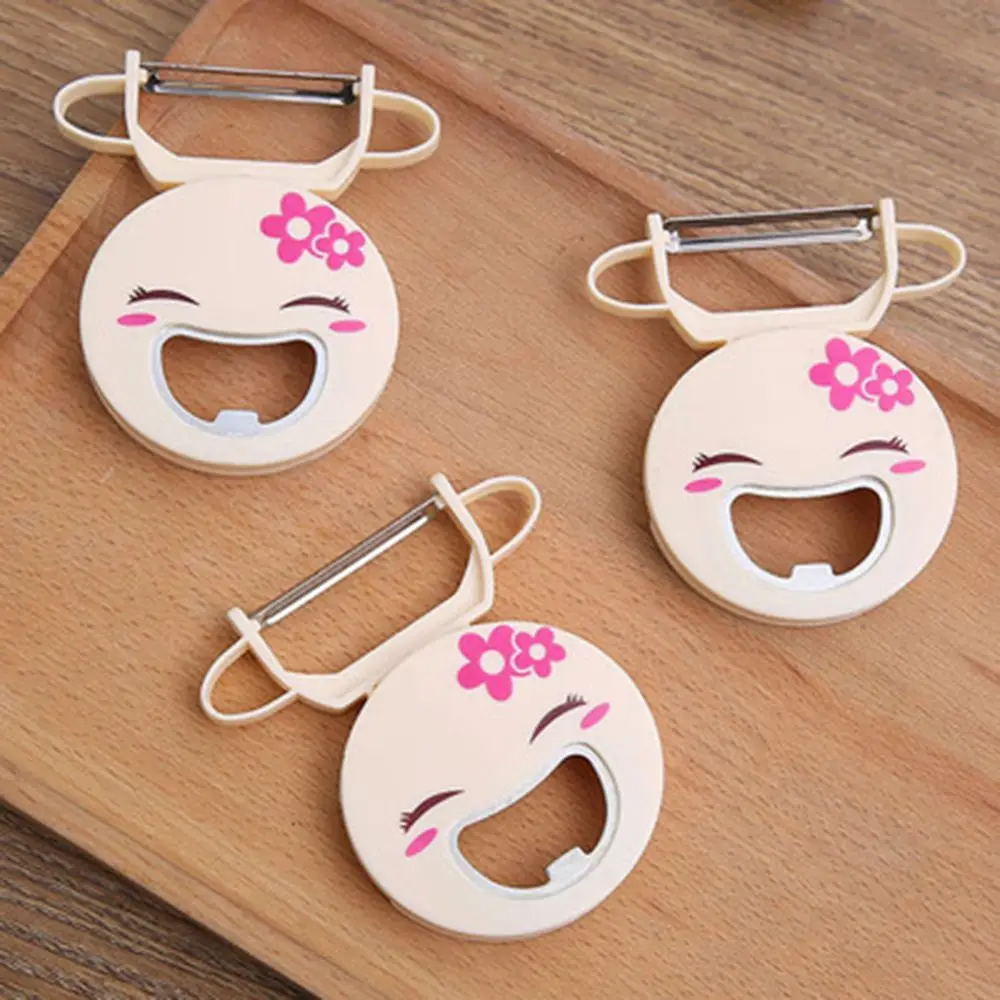 Симпатичные улыбающееся лицо Многофункциональные ножи для очистки фруктов и