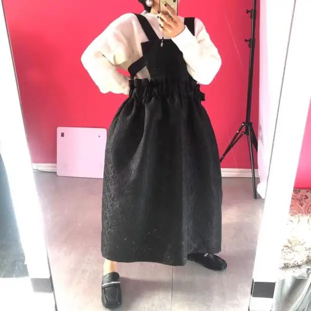 

SuperAen New Design Solid Full A-Line Spaghetti Strap Sleeveless Ankle-Length Dresses for Women