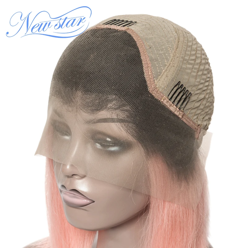 Парик из черного корня с коротким ворсом волнистые волосы натуральных волос без