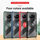 Акриловый чехол для Xiaomi Poco M3 X3 F3 Pro Nfc CC9 10 CC9E A3, прозрачные чехлы на Xiami Pocophone X M A 3, чехлы с кольцом