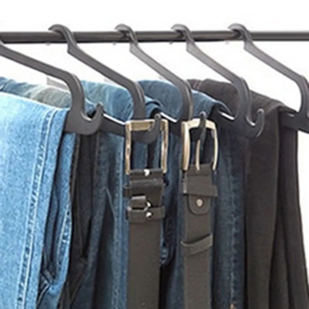 

5Pcs Lazy Pants Rack Portable Hangers for Clothes Multifunction Shelves Wardrobe Closet Storage Organizer Hanger Drying Rack