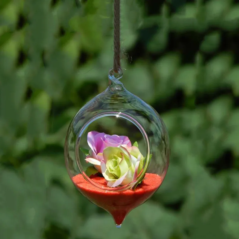 

2 шт./упак. 8*12 см креативный стеклянный Terrarium декоративная домашняя ваза подвеска свадебный реквизит