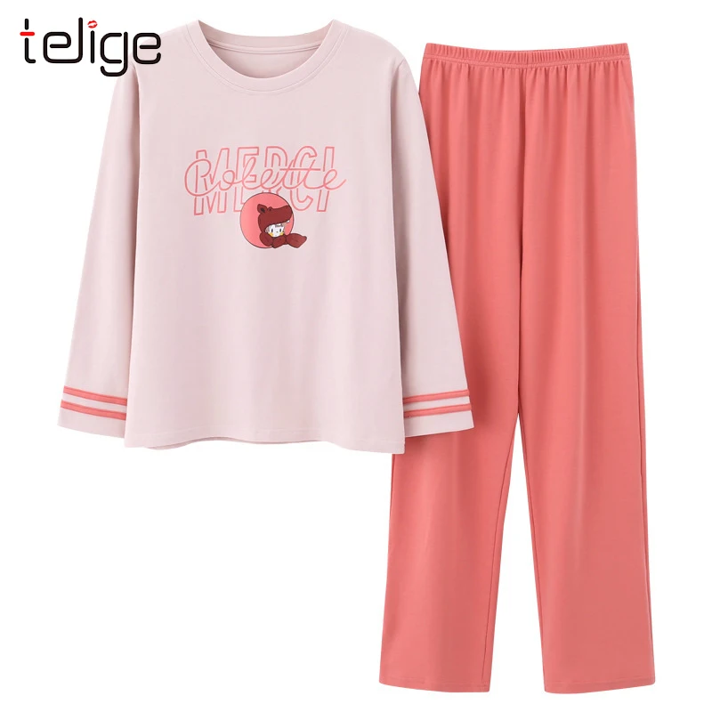 Пижама для влюбленных мужчин Хлопковая пижама с длинным рукавом пары женщин