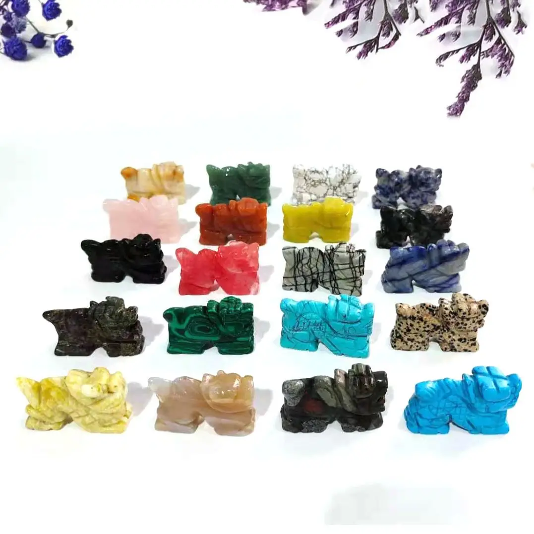 

Оптовая продажа, 2-дюймовый натуральный дракон ручной работы, коллекция кристаллов, восстанавливающий дракон, драгоценный камень для украш...