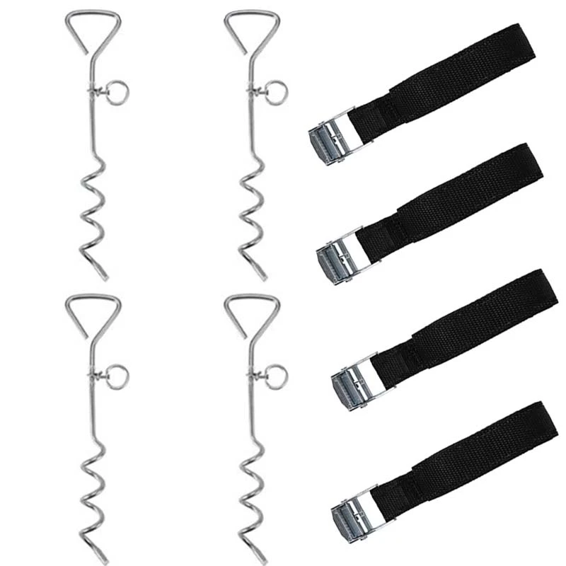 ELOS спираль Привязать трос стальной металлический винт Кол сверхмощный штопор